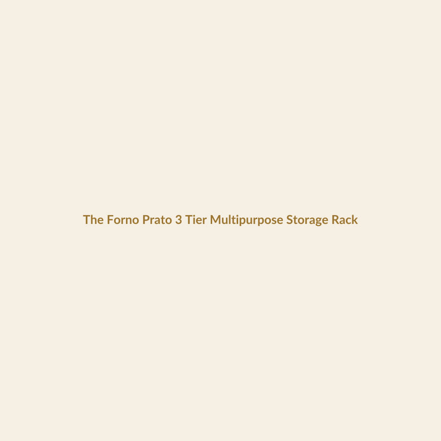 The Forno Prato 3 Tier Multipurpose Storage Rack